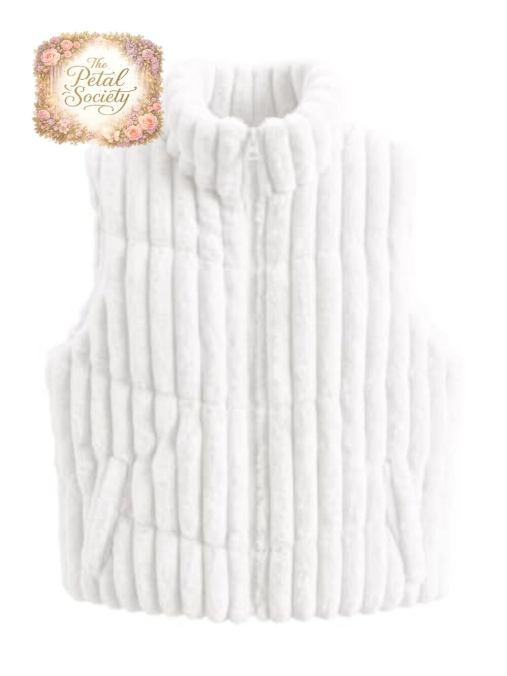 Womens Sleeveless Striped Full Zip Puffer Vest Warm Outerwear